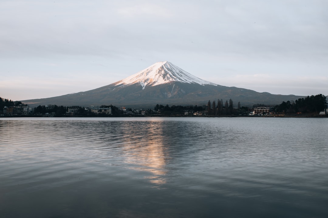 Mount Fuji reflected in Lake Kawaguchi