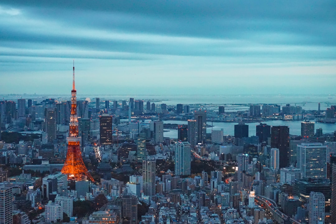 Tokyo skyline with Tokyo Tower at night